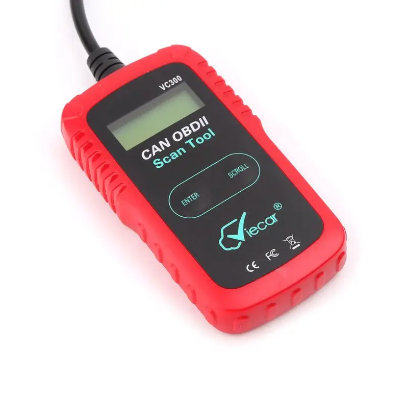 VC300 OBDII/EOBD автоматический считыватель кодов, тест на неисправность автомобиля, диагностический инструмент, инструмент для ремонта автомобилей, набор инструментов, рождественские подарки