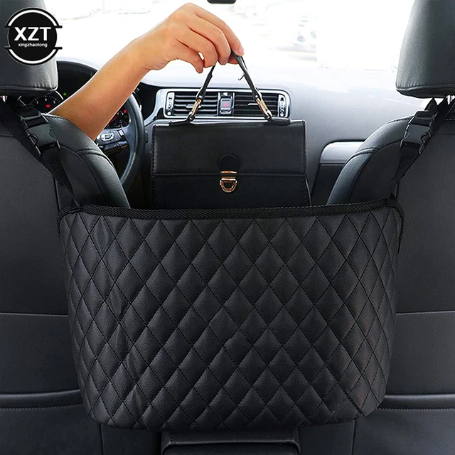 Porte-sac de voiture en cuir PU, boîte centrale, siège Auto, espace de  rangement, poche suspendue, Console centrale, organisateur, accessoires d'intérieur  - AliExpress