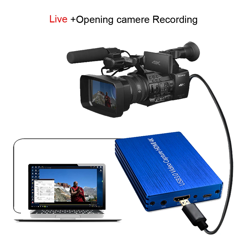 4K HDMI к USB 3,0 карта видеозахвата ключ 1080P 60fps HD видео рекордер игра захват для OBS захват игры Захват карты Live