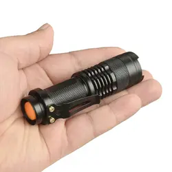 Z90 + SK68C Водонепроницаемый светодиодный мини-фонарик XPE + COB Zoom алюминиевый 4 режима факел использовать 14500 или аа аккумулятор для кемпинга