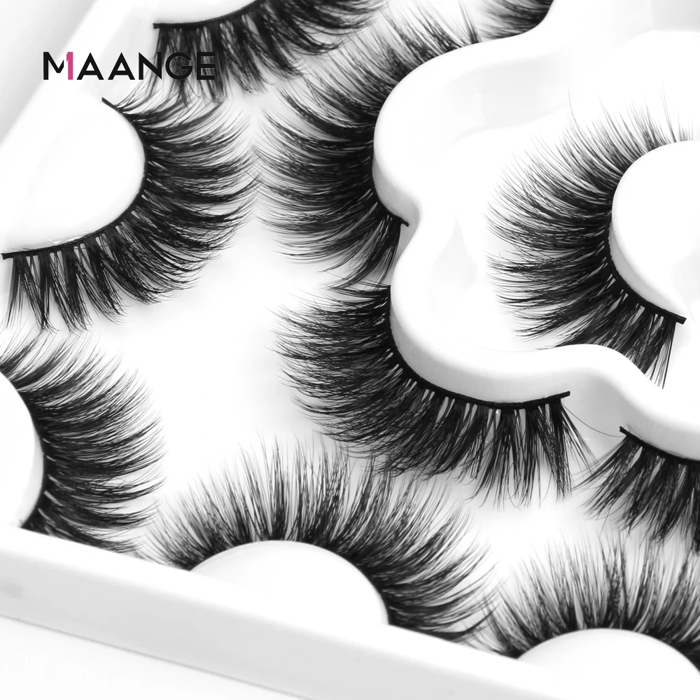 MAANGE 10 Pairs 3D Mink Lashes 5D Faux Hair False Eyelashes Natural Thick Long Fake Eye Lashes Make Up Beauty Extension Tools MAANGE 10 Pairs 3D Mink Lashes 5D Faux Hair False Eyelashes Natural Thick Long Fake Eye Lashes Make Up Beauty Extension Tools