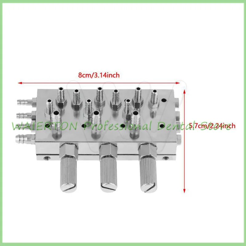 

1pc Dental 3 in 1 Valve Device Water Diaphragm Membrane Valve Dental Chair gbd