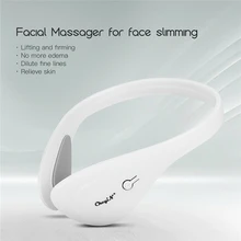 CkeyiN EMS микро-Валютный массажер для лица в гарнитуре дизайн звуковой вибрационный массаж лица для похудения звуковая вибрационная Массажная машина