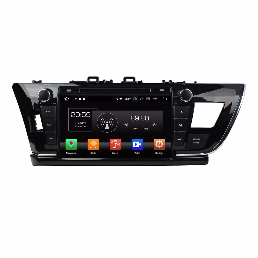 Flash Deal 10.1" Octa Core IPS screen Android 9.0 Car GPS radio Navigation for Toyota Corolla Asia and Europe version 2014-2016 4