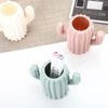 European Plastic Vase Home Decor Imitation Ceramic Cactus Vase Flower Pot Wedding Decoration Unbreakable Creative Pen Holder 3