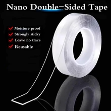 YOUMAN обои 1 м многоразовая двусторонняя клейкая нано бесследная лента Съемная наклейка моющаяся клейкая петля диски клейкая лента