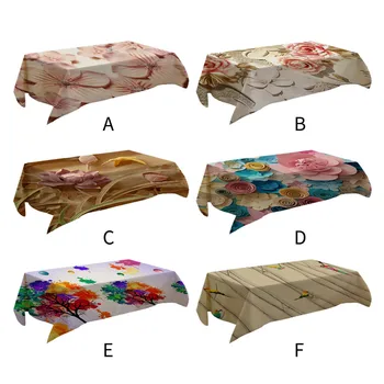 

Tablecloth 3D Flower Table Cloth Rectangular Tea Table Cover Kitchen Dining Wedding Birthday Party Home Decor Manteles g35