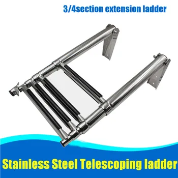 

2/3/4 Steps 304 Stainless Steel Pulley Marine Hardware Under Platform Ladder For Boat Accessories Marine