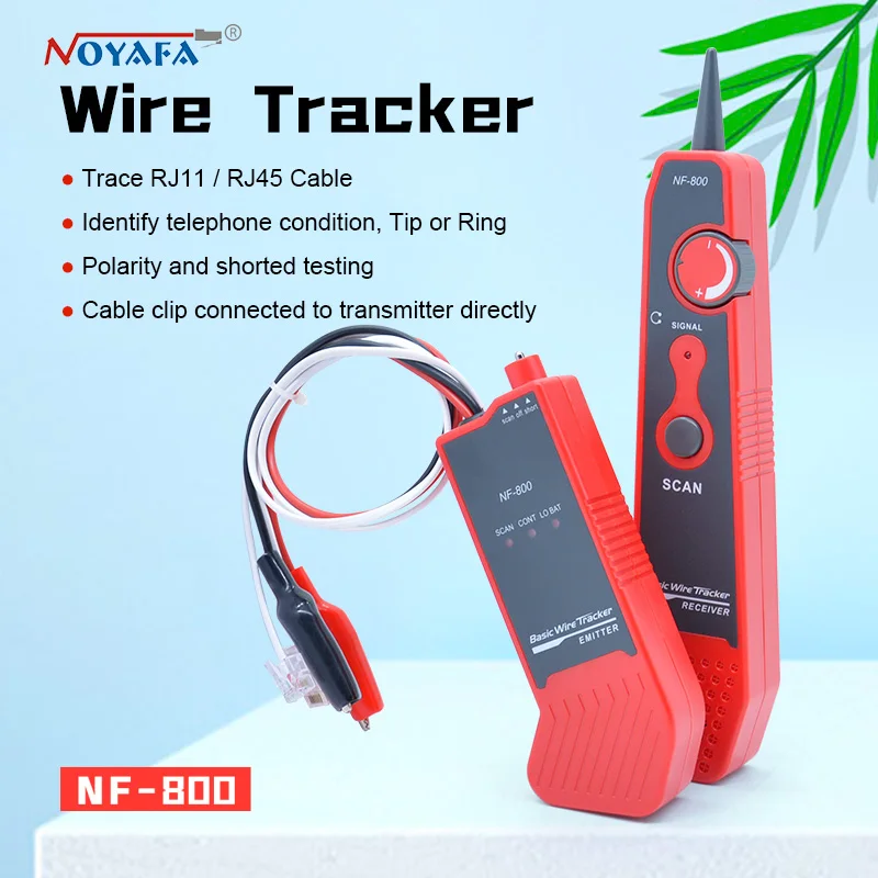 Новинка прибор для проверки телефонных кабелей NOYAFA NF 800 RJ11 RJ45 сетевого кабеля