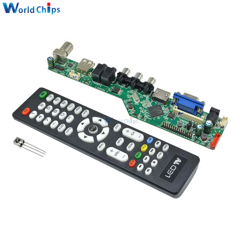 Универсальный ЖК контроллер плата разрешение ТВ материнская VGA/HDMI/AV/TV/USB HDMI