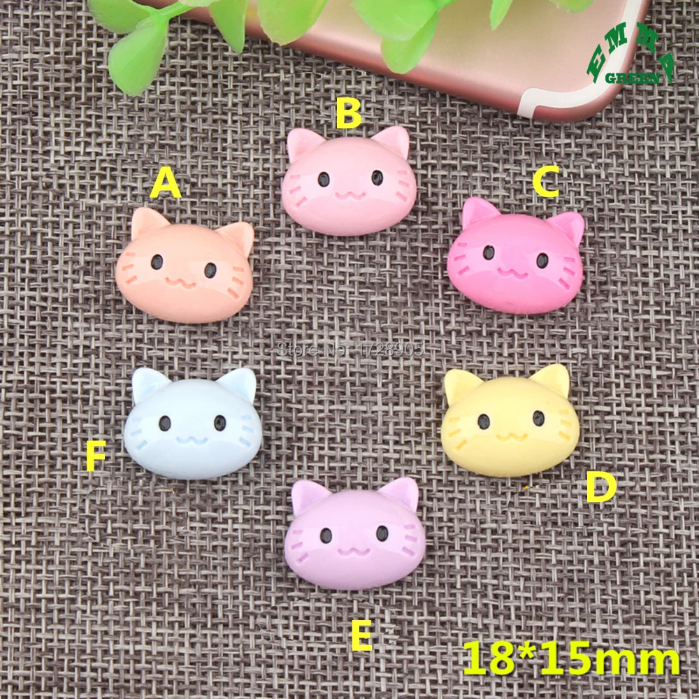 Cat Charms for Jewelry making Resin Cabochon Flatback Phone Case 10pcs Animal Slime Charm Kids | Украшения и аксессуары