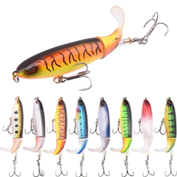 BEST CHOICE ❤️ 8pcs Propeller Tractor Fishing Lure Hard Bait Floating Water Pencil Outdoor Topwater Whopper Plopper Fishing Tackle - discount item 37% OFF Sports & Entertainment