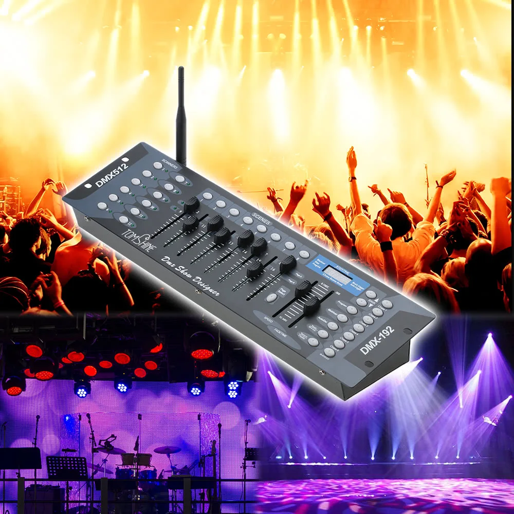 192 DMX512 контроллер Авто Режим для сцены светильник par DJ лазерный светодиодный светильник этап светильник ing ферменная конструкция этапа светильник ing контроллер