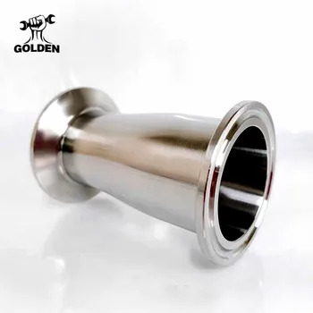 

3/4"- 4" Pipe OD 19mm to 102mm Sanitary Tri Clamp O.D 50.5mm-119mmFerrule Reducer Weld SS304 Reducer Pipe Connector