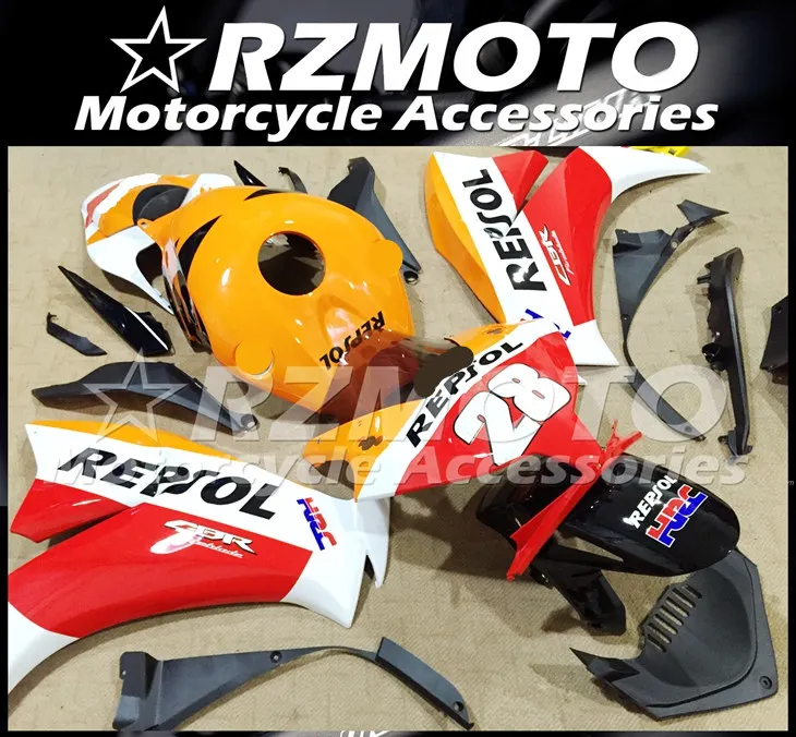 ABS мотоцикл обтекатель комплект для HONDA CBR1000RR 2012- год кузов литья под давлением Магазин № 0986