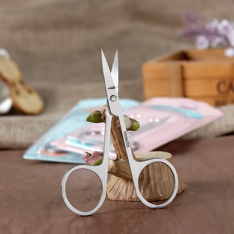

Eyebrow Scissors Elbow Stainless Steel Eyebrow Scissors Nasal Scissors Eyebrow Scissors Double Eyelid Patch