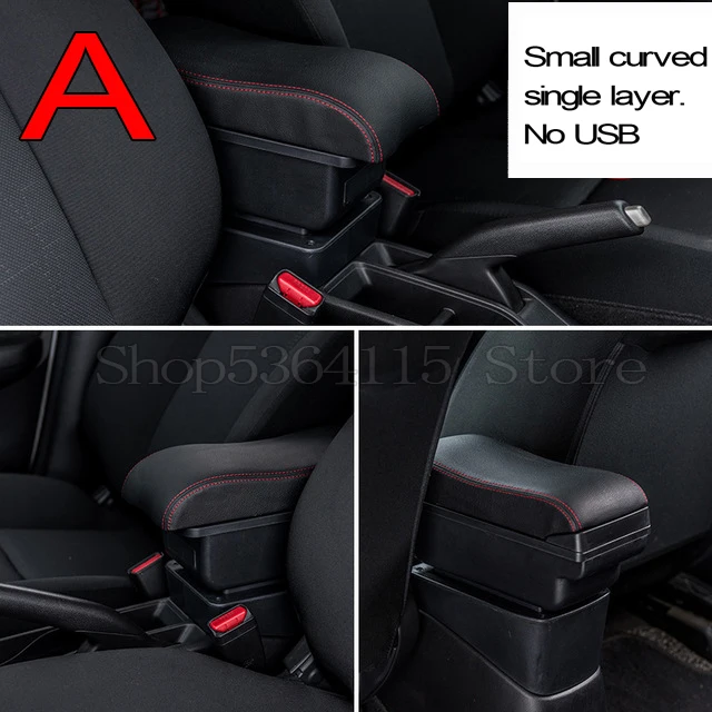 Black red line Для VW подлокотник коробка 2009- центральный магазин содержимое коробка продукты интерьер подлокотник хранения автомобиля-Стайлинг Аксессуары запчасти - Название цвета: Black red line