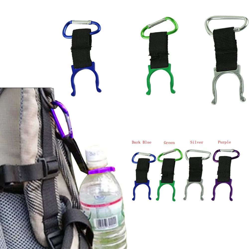 Carabiner Water Bottle Buckle Hook Holder Clip For Camping Hiking Traveling climbing equipment #1c22 (2)