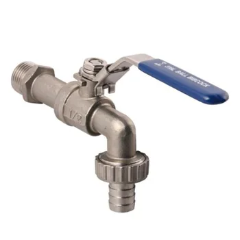 

Faucet Hose Adapter Water Tap With Ball Outlet Valve And 3/4-Inch Connection For Cold And Hot Water Inside And Outside
