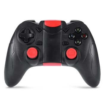 

Wireless Controller Bluetooth Gamepad ABS USB Smartphone Grip Vibration Joystick PC Black TV Battery Powered For Gen Game S6