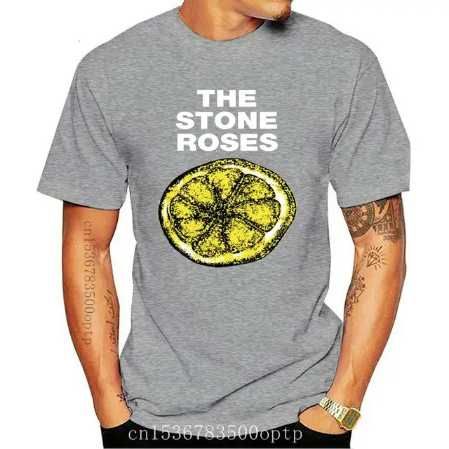 Nouveau The Stone Roses Lemon alternative punk Rétro T-Shirt Homme Noir Taille S-3XL 