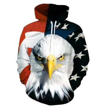 

Raisevern Fashion 3D Hoodies Animal Eagle Head HD Print Hoodie Sweatshirts EU/US Size Men/Women Unisex Hoody Drop Shipping