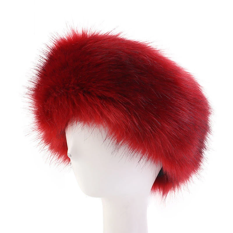 Bandanas Winter Fur Warm Headband Fox 