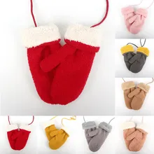 Детские зимние милые разноцветные теплые вязаные перчатки в стиле пэчворк для маленьких мальчиков и девочек; варежки; Guantes; детские перчатки; Новинка