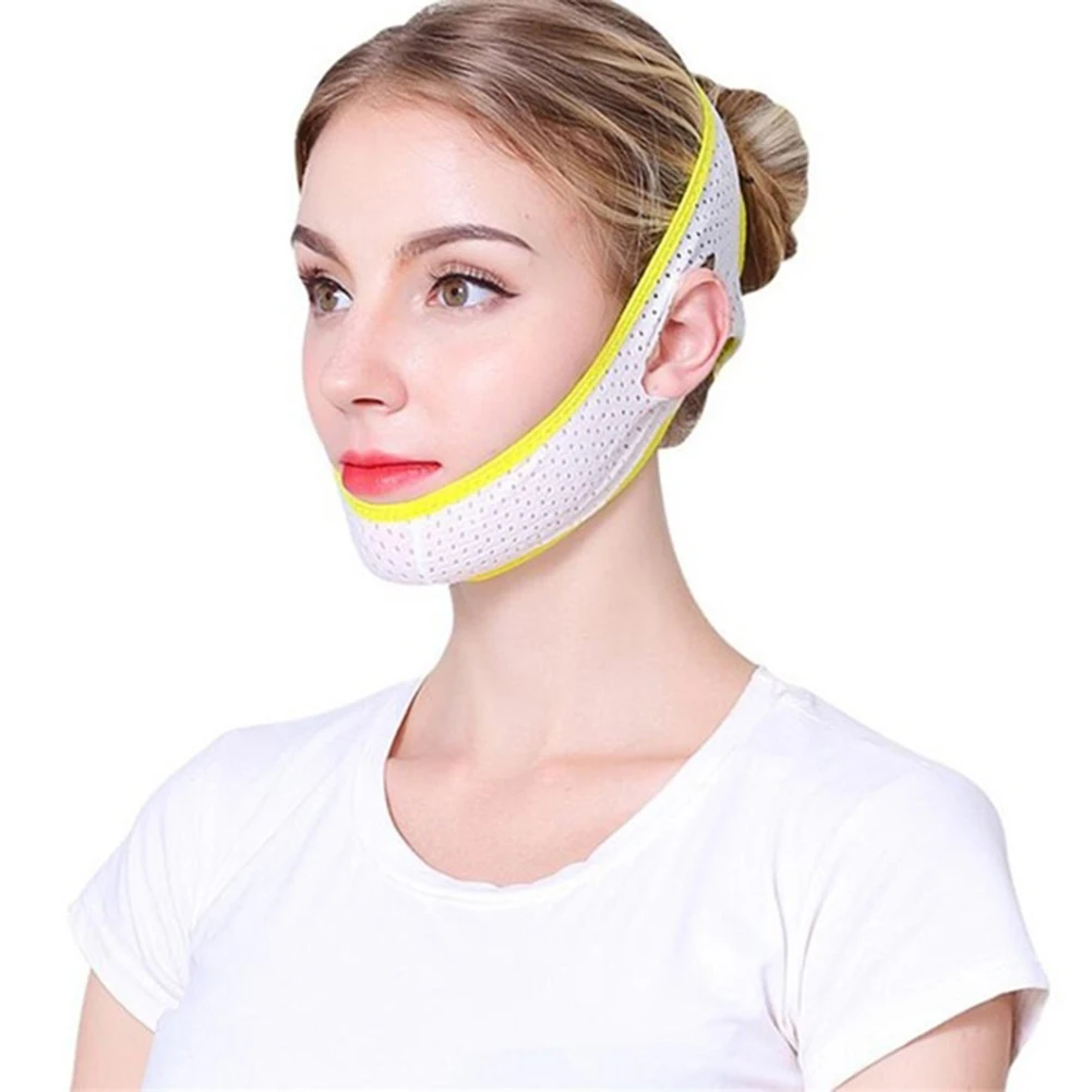 Деликатная V-Line маска для подтягивания лица повязка для ухода за лицом подбородок щек Красота пояс для похудения инструмент для ухода за кожей Форма ремня