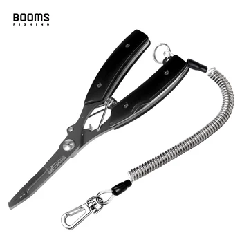 BIG PROMO ❤️ Booms Fishing F1 Stainless Steel Fishing Pliers Resistant Saltwater 16cm Multi Function Cut Braid Line and Remove Hooks Black - discount item 25% OFF Sports & Entertainment