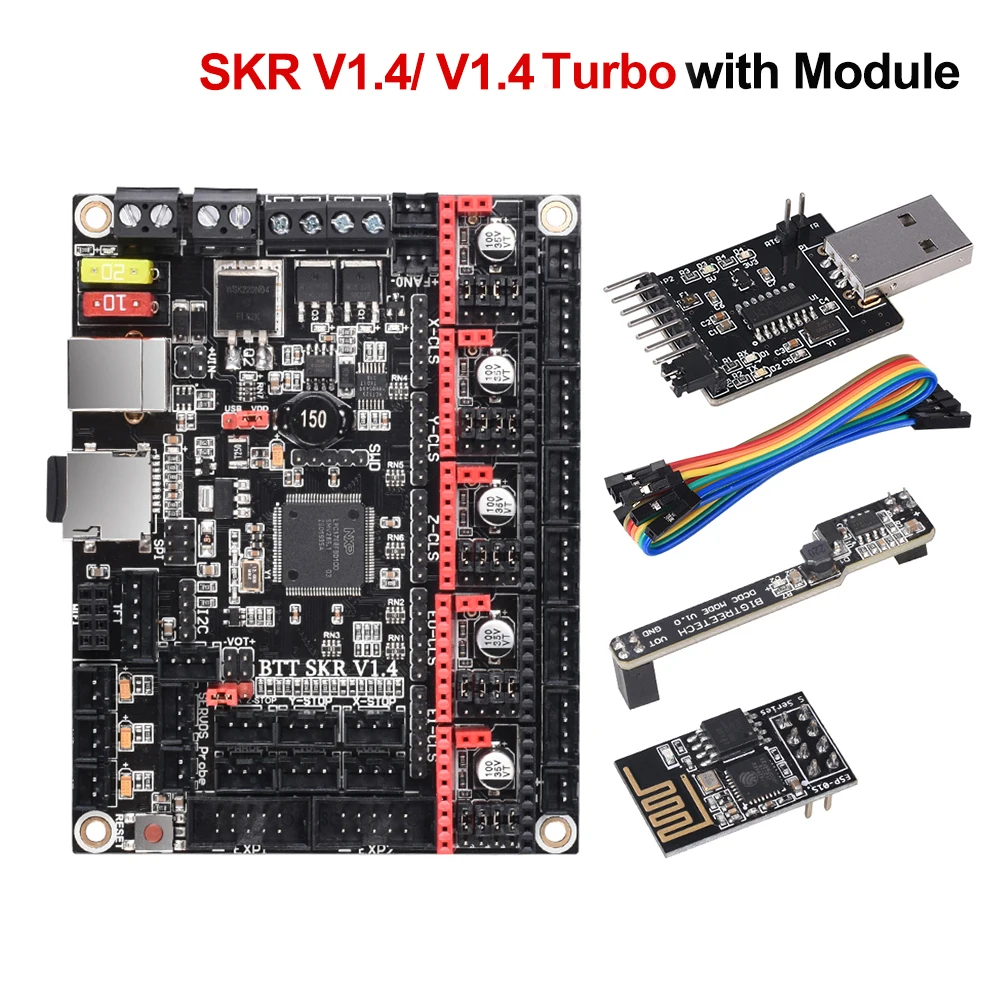 BIGTREETECH SKR V1.4 BTT SKR V1.4 Turbo Control Board 32 Bit WIFI Writer DCDC 3D Printer Parts SKR V