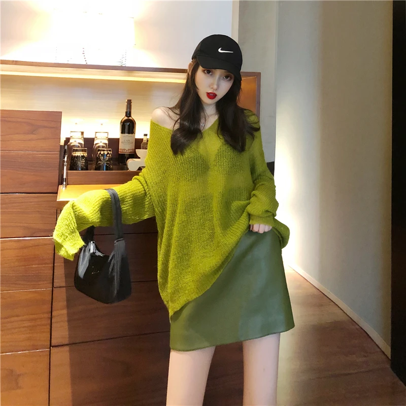 Women Sweater Winter Clothes Korean Autumn Thin Section Plus Size knitted Sweater Female Pullover Sweater Women Casual Coat