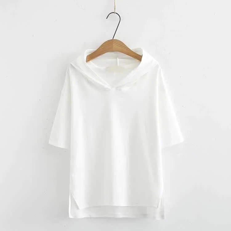 4XL 2019 Плюс Размер повседневные толстовки модные летние женские толстовки свободные с коротким рукавом толстовки с капюшоном