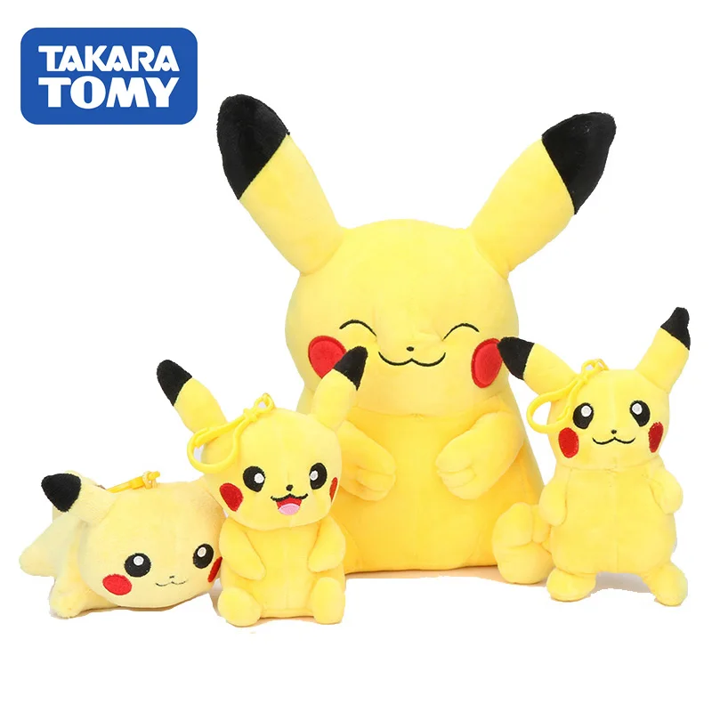 Takara Tomy Покемон Пикачу 4 стиля милая кукла маленькие плюшевые игрушки мягкие