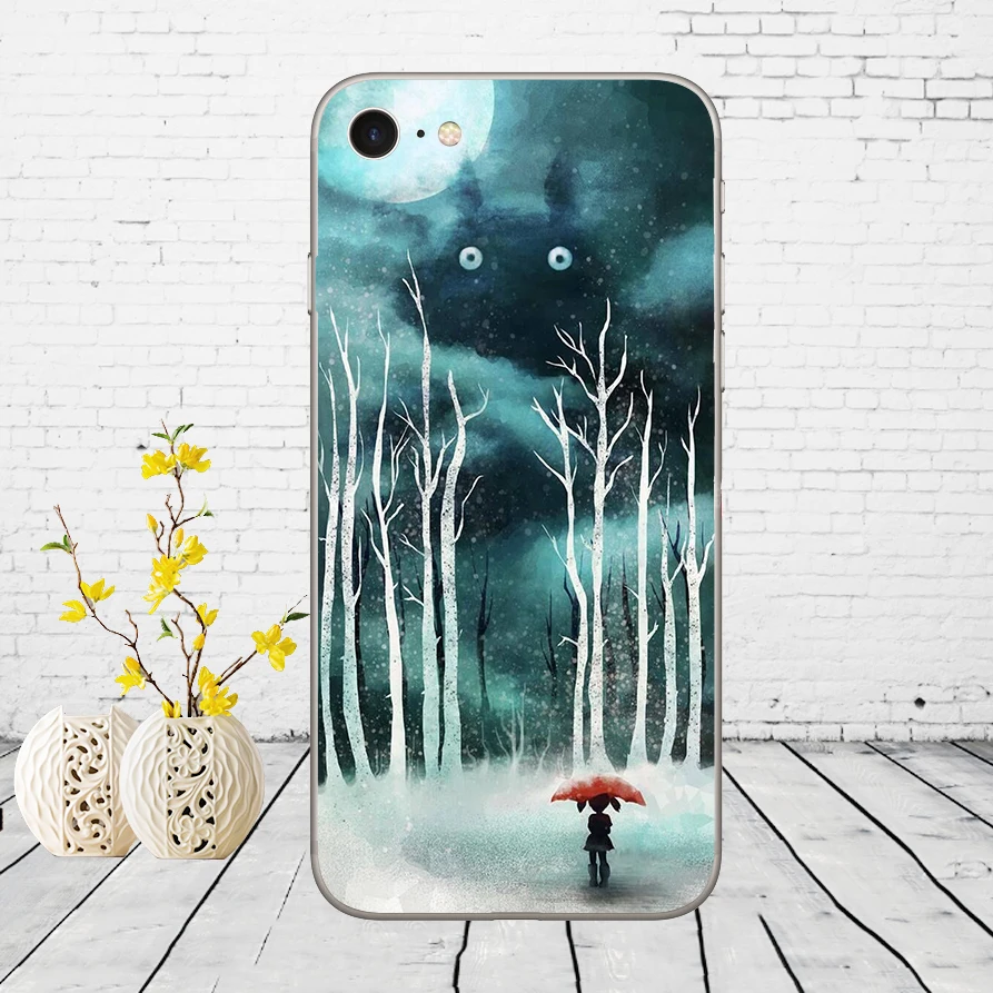 166DD Мой сосед Тоторо студия Ghibli Cut Мягкий силиконовый чехол для iPhone 5 5S SE 6 6s 8 plus 7 7 Plus X XS SR MAX чехол