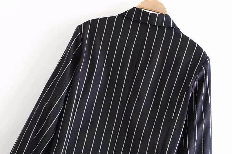 AliExpress Женское пальто Осень стиль блогер Стиль Знаменитостей полосы контрастных цветов британский стиль костюм