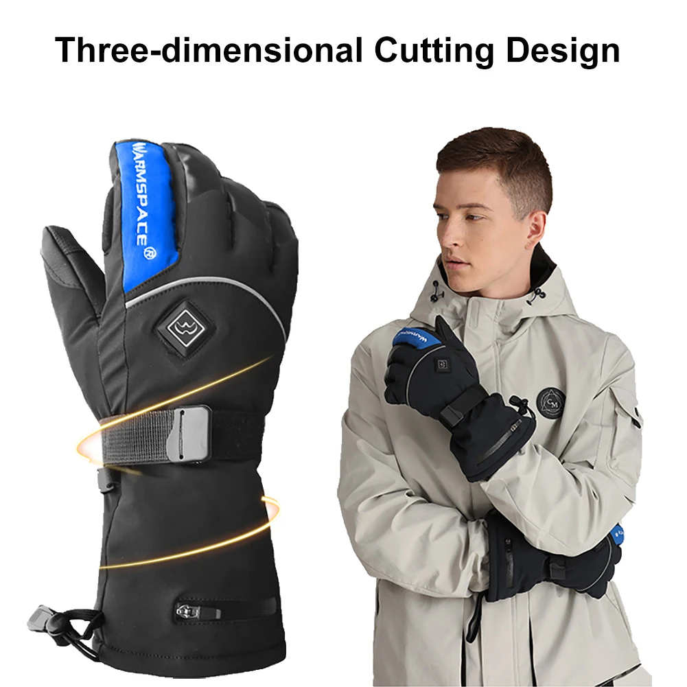Теплые Зимние перчатки для катания на лыжах Warmspace унисекс с электрическим подогревом