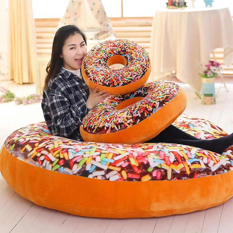 

Creative Model Donuts Chocolate Large Pillow Cushion Office Napping Pillow Birthday Gift
