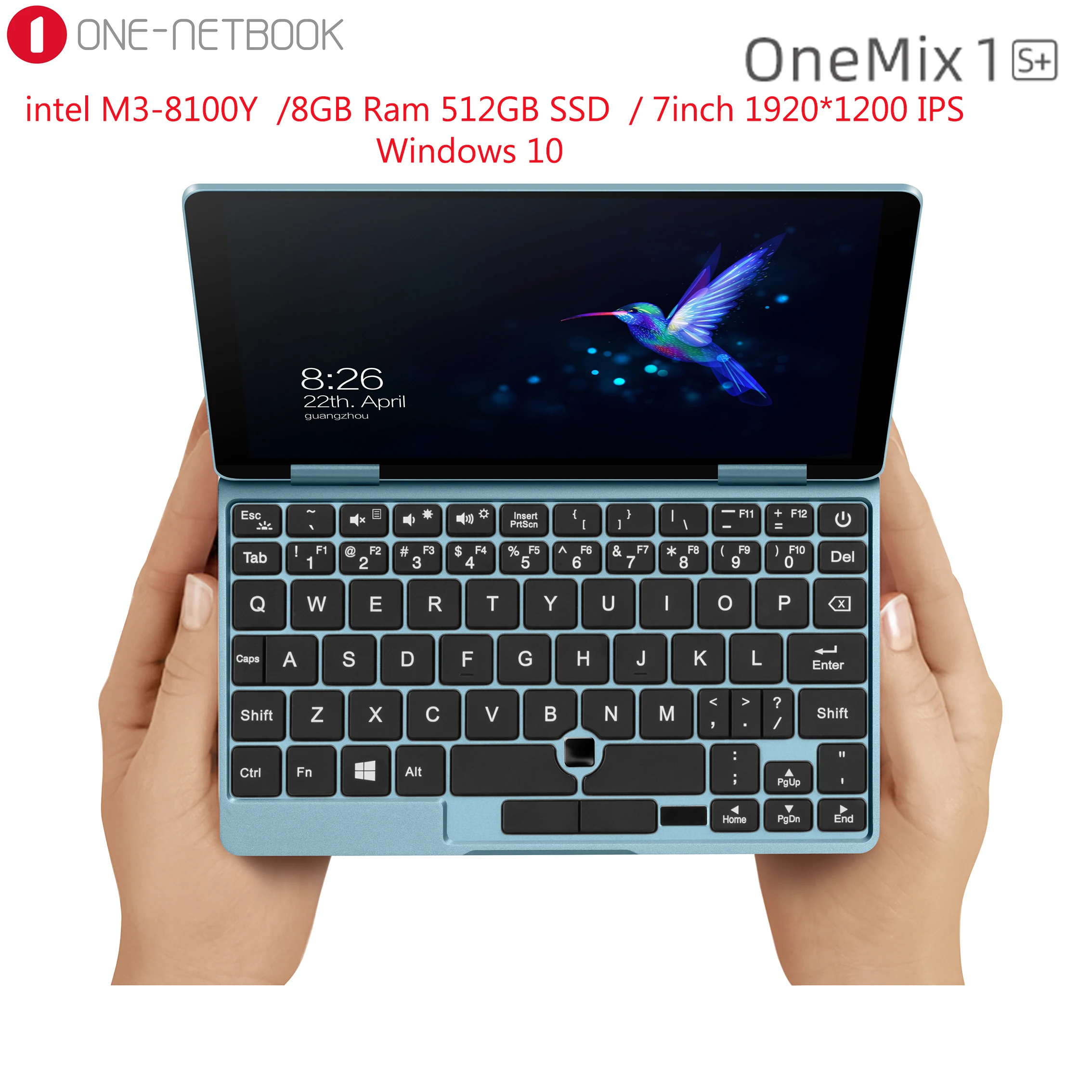 One netbook Onemix 1s+ 8GB Ram 256GB PCIe SSD Pocket PC intel core M3-8100Y 7 inch 1920*1200 IPS Windows 10 Dual-WiFi USB BT One netbook Onemix 1s+ 8GB Ram 256GB PCIe SSD Pocket PC intel core M3-8100Y 7 inch 1920*1200 IPS Windows 10 Dual-WiFi USB BT
