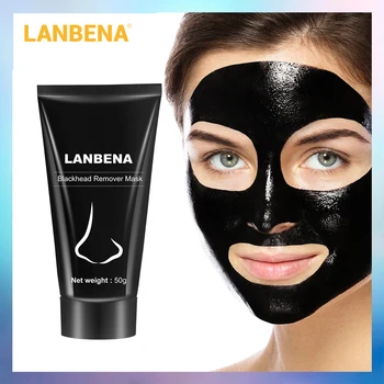 

LANBENA Blackhead Remover Mask Nose Black Masks Face Care Mud Acne Treatment Deep Cleaning Shrinking Pore Skin Care Peel Mask