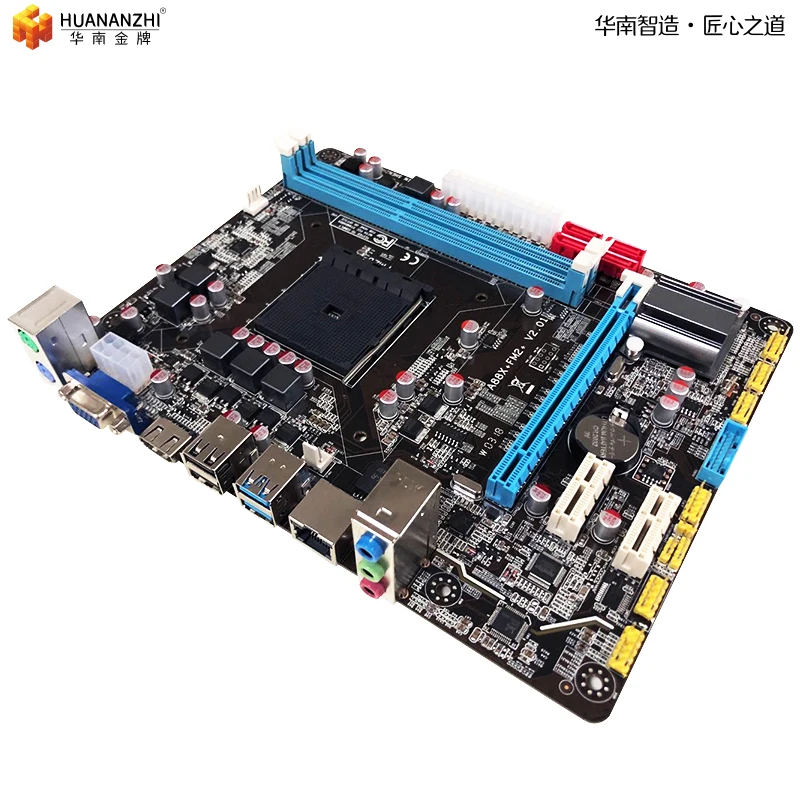 Huanan Zhi A88 материнская плата для AMD FM2 FM2 + DDR3 16 Гб SATA2.0 USB3.0 PCI-E M-ATX 215*170 мм M-ATX материнская плата