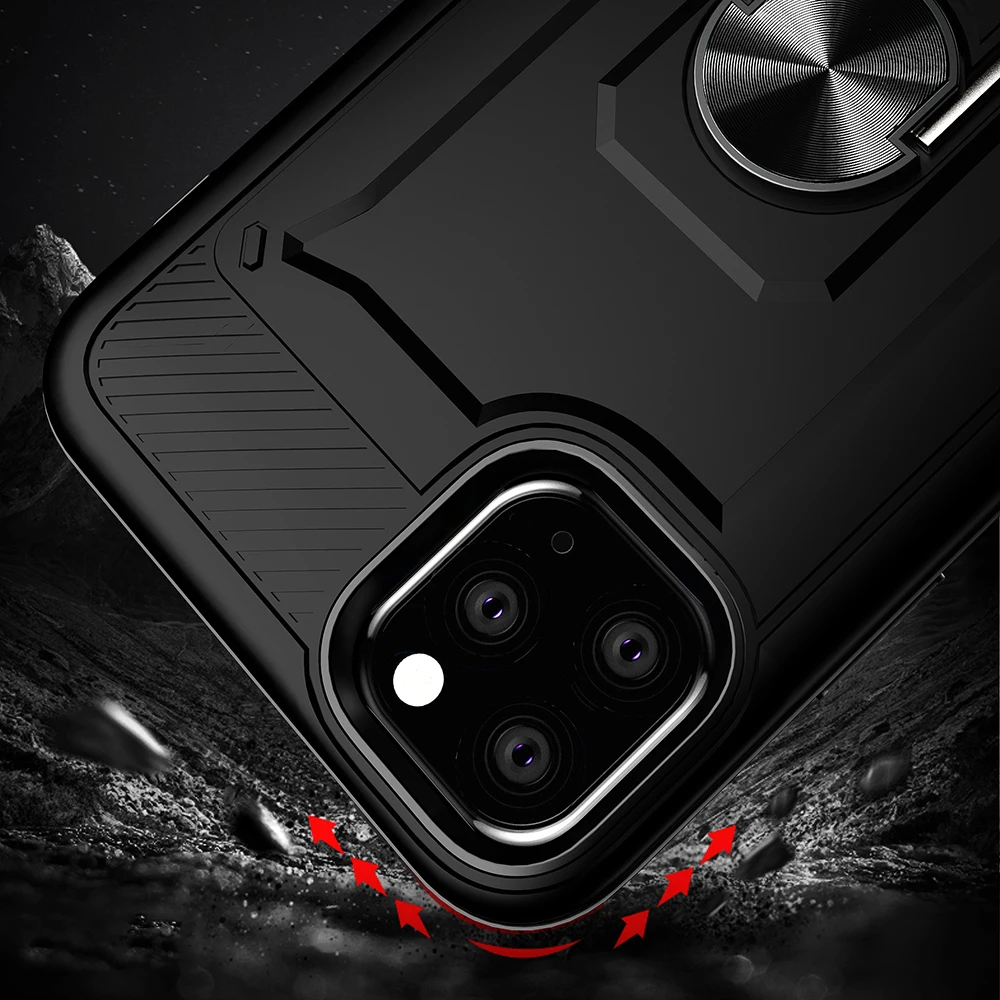 Противоударный армированный телефонный чехол с откидной ножкой для iPhone 11 Pro Max X XR