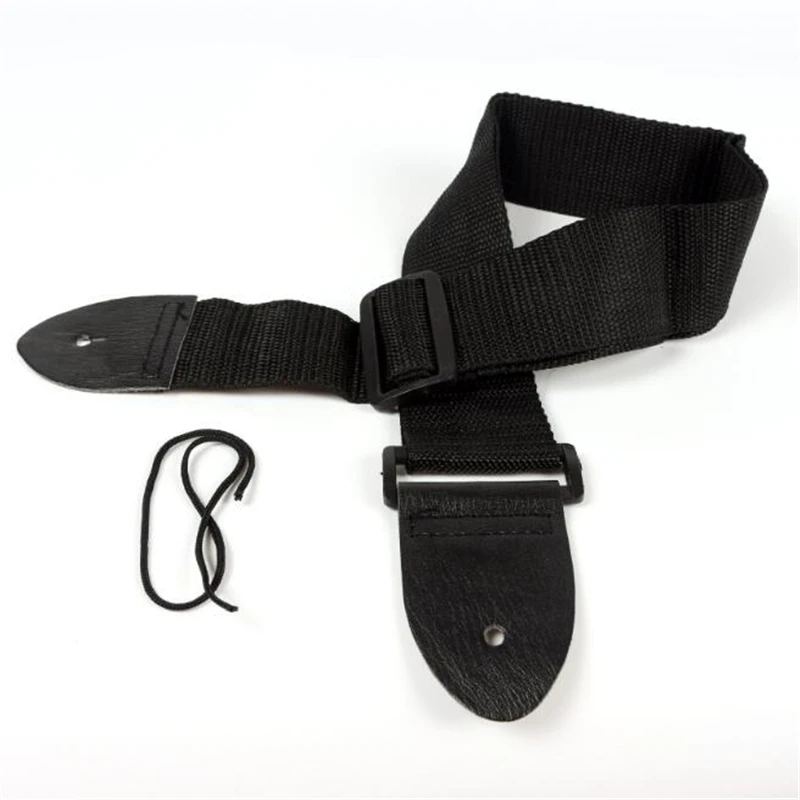 Guitar Strap Leather Head Adjustable Shoulder Strap For Guitar Electric Guitar Bass Guitar Parts Accessories Black New - Image 5