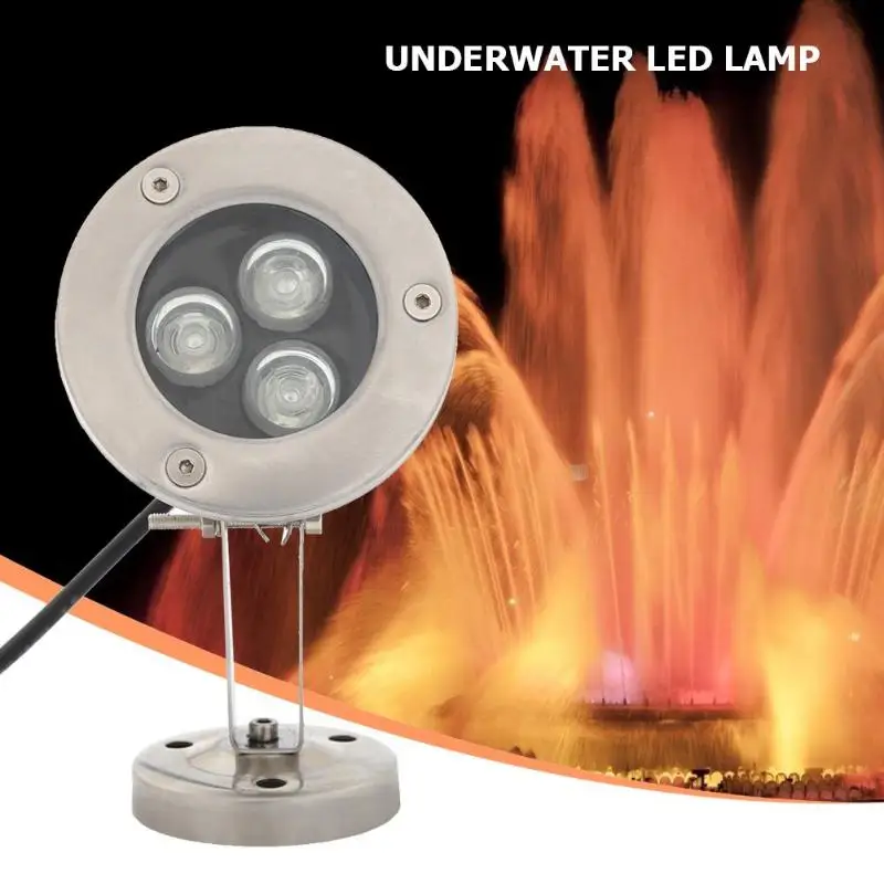 

DC12V Underwater LED Fountain Lights IP65 Waterproof Swimming Pool Pond Lamp Good Transmittance and Uniform Lighting