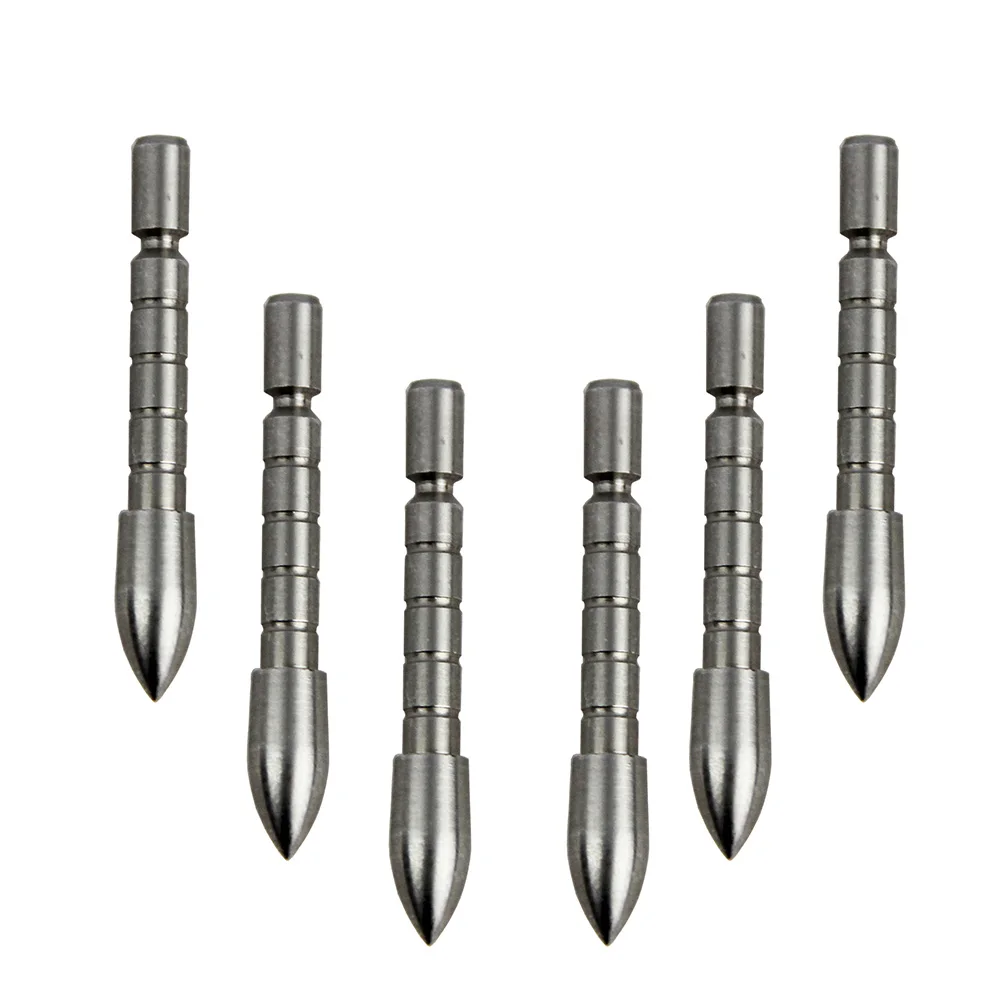 12 Pointes De Flèche En Acier Tungstène – 4,2 Mm – 80/100/120 Grains – Pour Flèches DIY