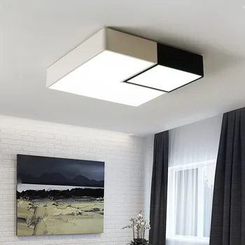 

Modern Ultra-thin LED Ceiling Lamps Iron Black/white Ceiling Lights for Living Room Bedroom Indoor Lighting