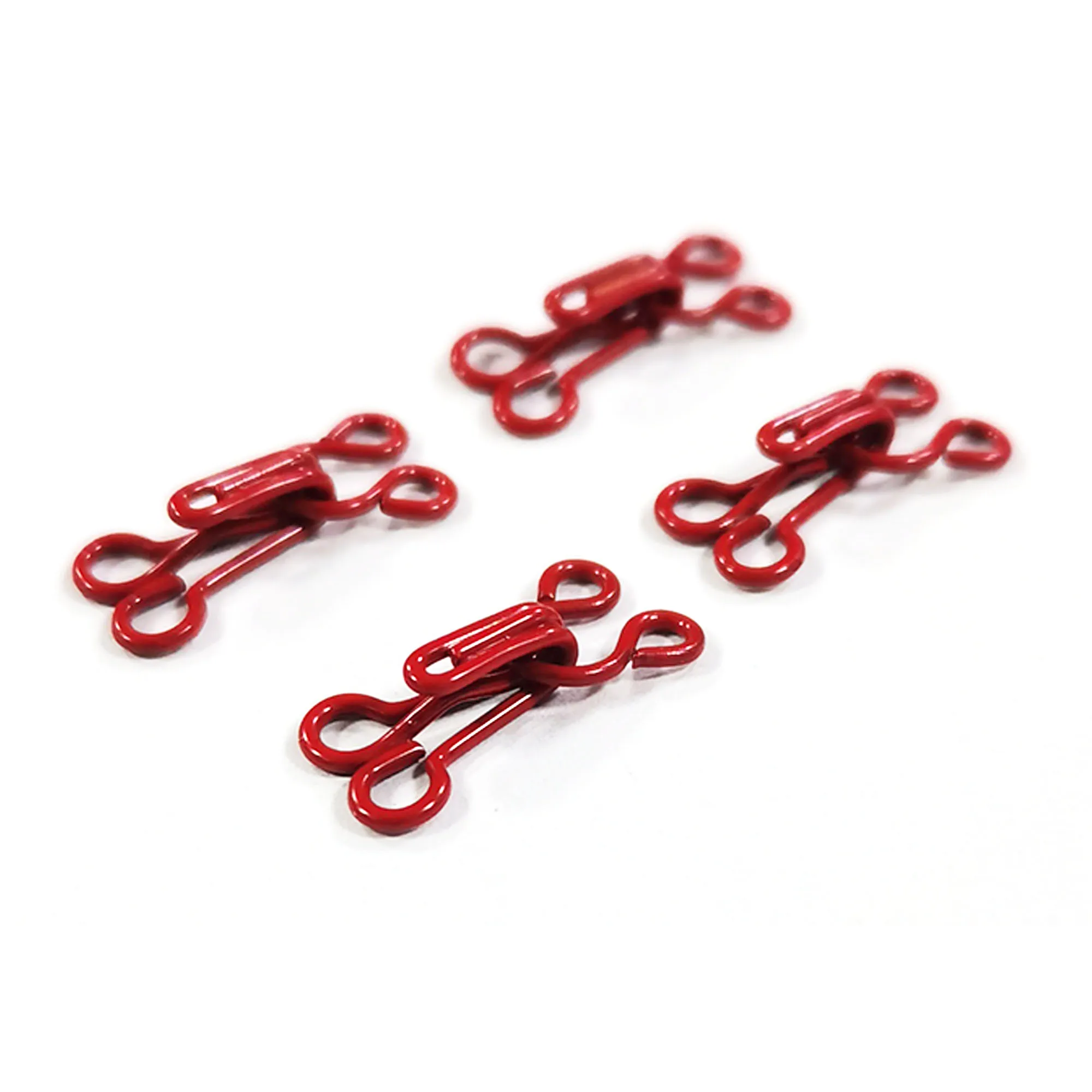 50 sets Red Hook Eye Closure Hook and Eye Clasp Clothing Hook