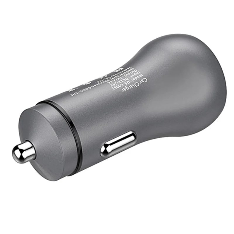 Мини Авто USB зарядные устройства с светодиодный мягкий светильник 5 в 2.4A Быстрая зарядка мобильного телефона/планшета/вождения рекордер/игра машина быстрая зарядка G