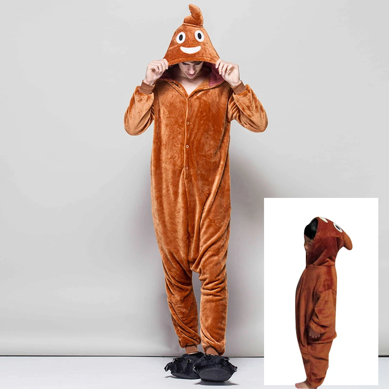 

New Autumn and winter onesie women men kids cartoon romper pajamas flannel costumes explosive home Children performance clothes