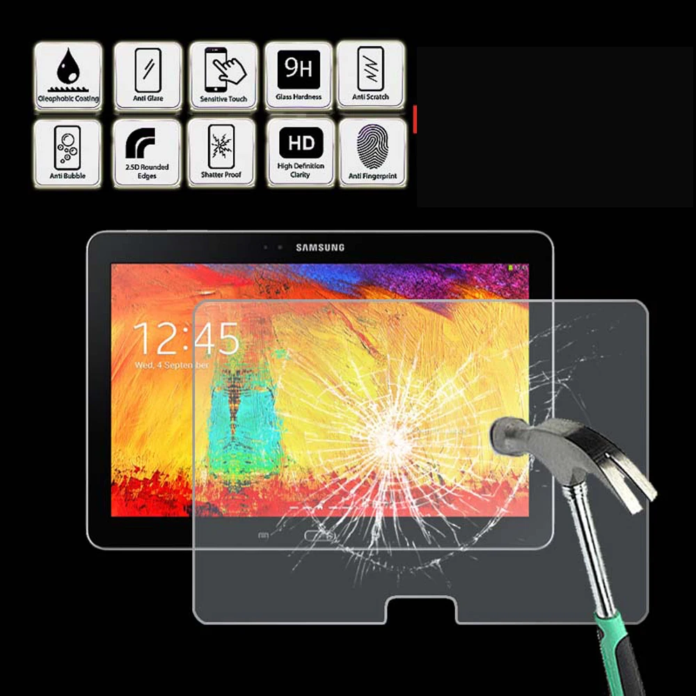 

For Samsung Galaxy Note 10.1 P600 Tablet Ultra Clear Tempered Glass Screen Protector Anti Fingerprint Proective Film